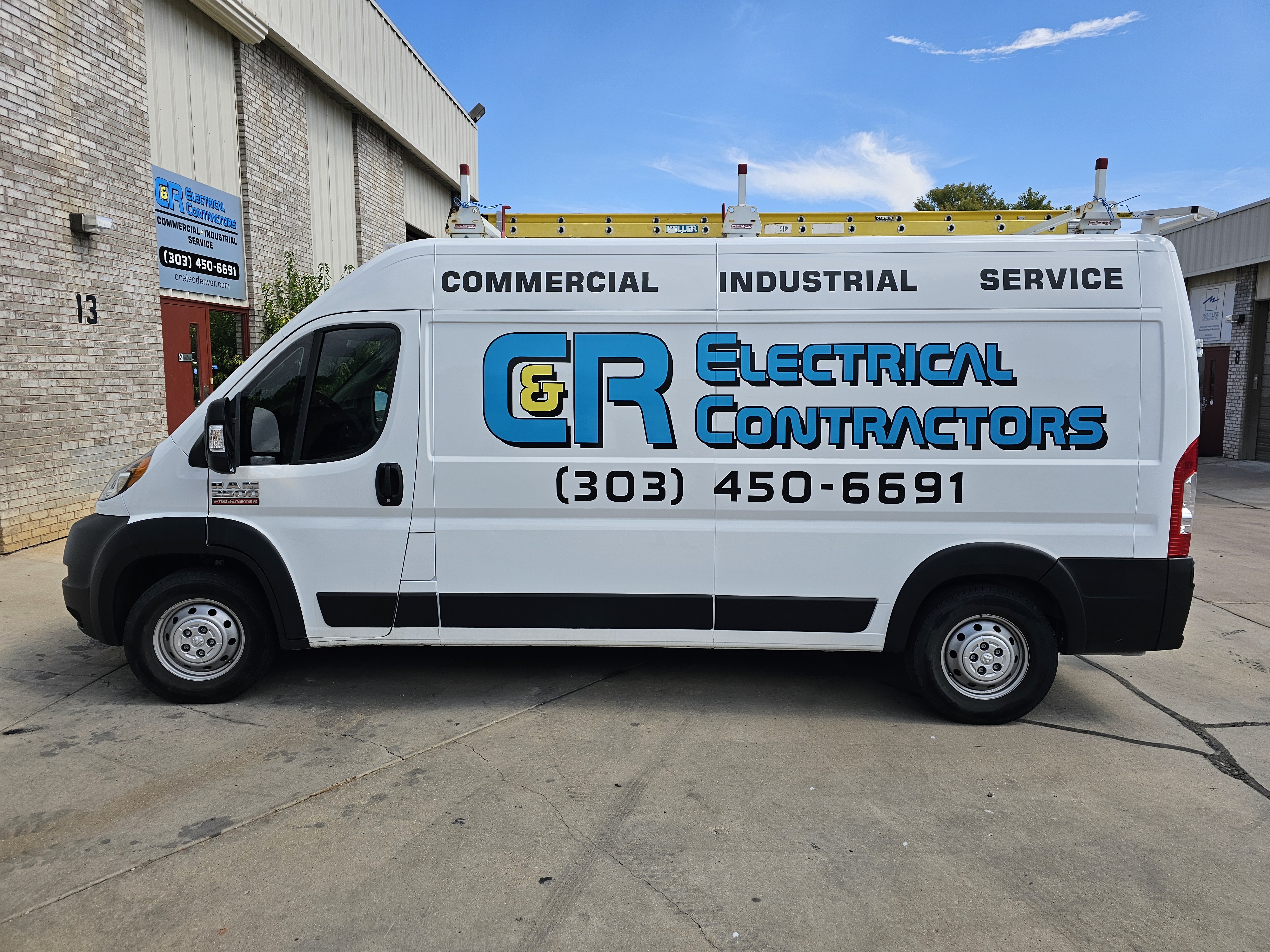 Graphics for C&R work van