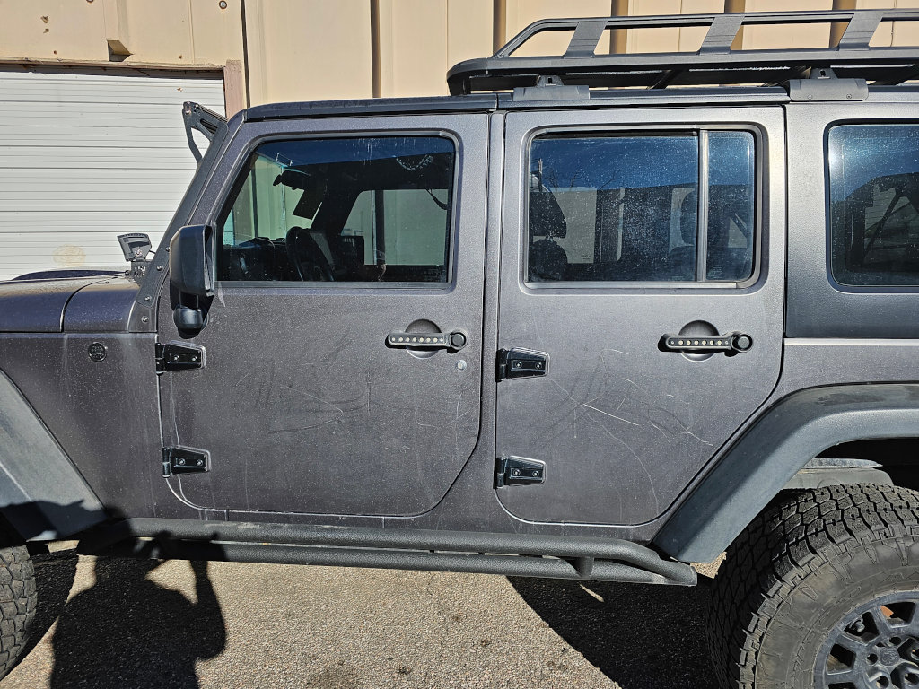 Damaged Wrap on a Jeep Wrangler