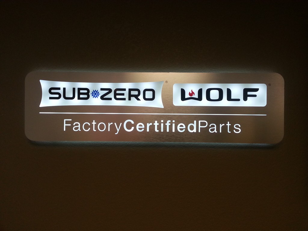 Sub Zero Illuminated Sign